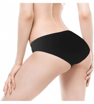 Panties Underwear Women's Bamboo Soft Stretch Panties Bikini - 3 or 5 Pack - 3-pack Black - C0197AYDADL $12.22