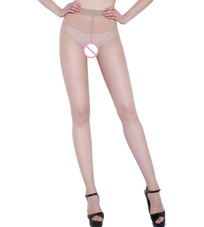 Garters & Garter Belts Women's Flexible Unbreakable Stockings Slim Anti-Hook Spider Stockings - Khaki - CK18YDCXOZX $10.22