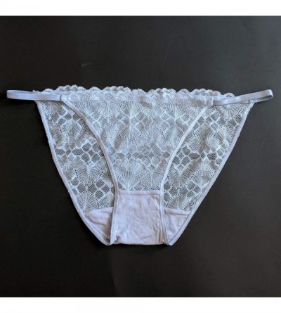 Panties Women's Lace String Bikini Panties - 2 Set Pack - Cerulean & Coral - CL18AOGNXG8 $17.49