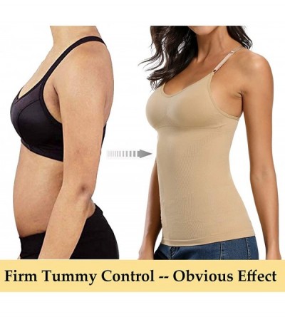 Shapewear Shapewear Tank Tops for Women Tummy Control Vest Body Shaper - Beige-firm Control - C41920KHW98 $16.69