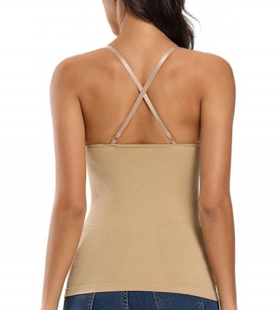 Shapewear Shapewear Tank Tops for Women Tummy Control Vest Body Shaper - Beige-firm Control - C41920KHW98 $16.69