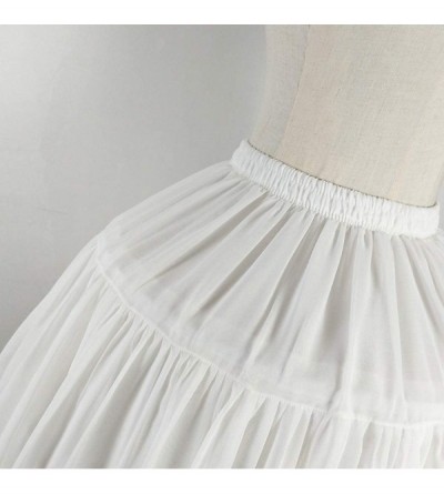Slips Women Girls Crinoline Petticoat 2 Hoops Skirt Chiffon Ball Gown Short Half Slip Underskirt for Lolita Cosplay - 2 Hoop ...