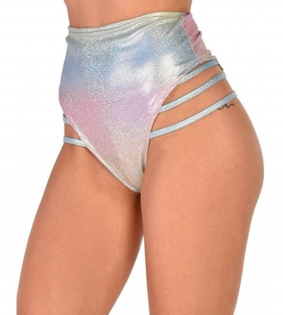 Shapewear High Waisted Strappy Booty Shorts - Fairy Spirit Sparkle - CP18N6NM8SS $26.95