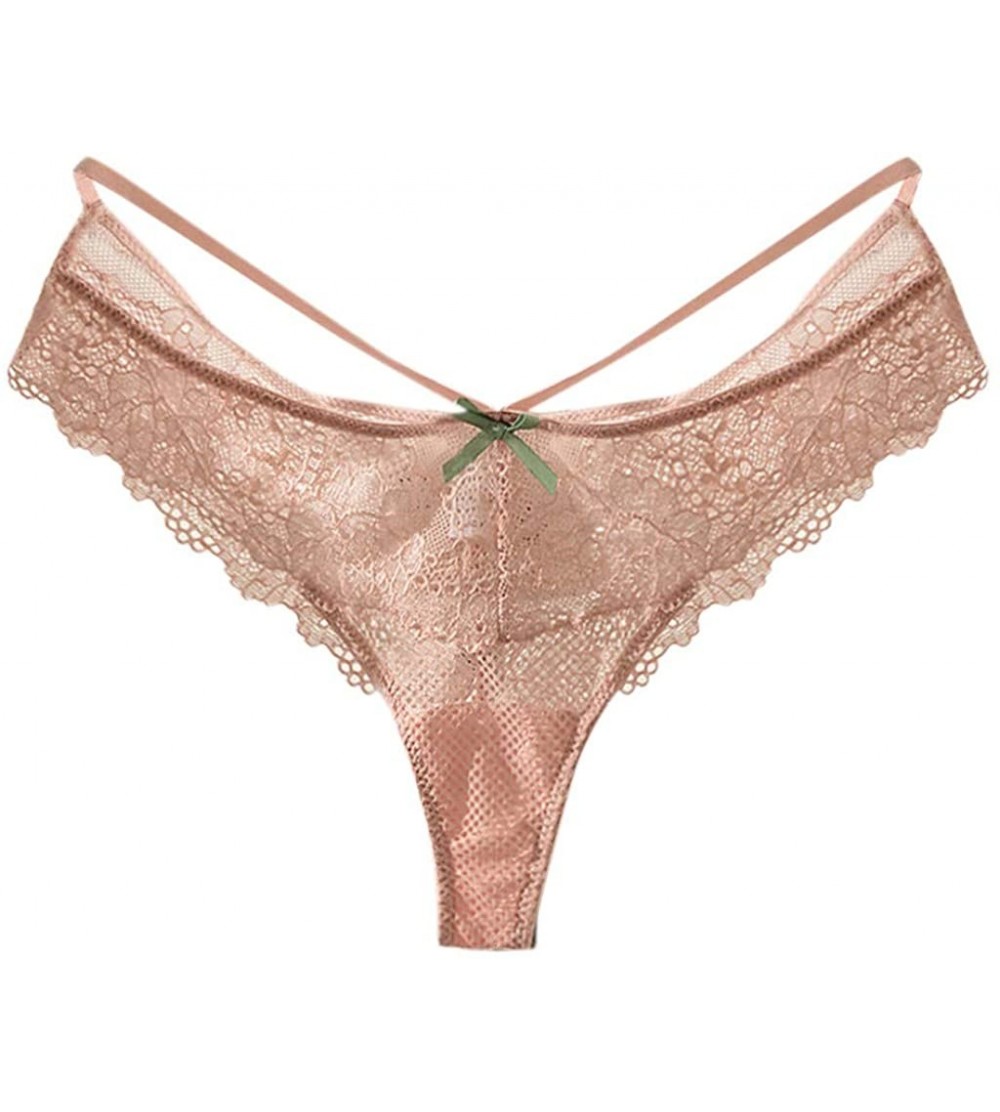 Garters & Garter Belts Women Personality Multi-Color Lace Underwear Ladies Hollow Out Underwear - Hot Pink - CR199LGQLTZ $17.97
