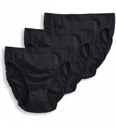 Panties Women's Underwear Seamfree Breathe French Cut - 3 Pack - Black - CU192T4879D $31.40