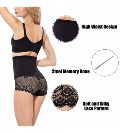 Shapewear 2 Pack Strapless Body Shaper High Waist Tummy Control Butt Lifter Panty Slim - Beige+black - CQ18T07WXI5 $14.01