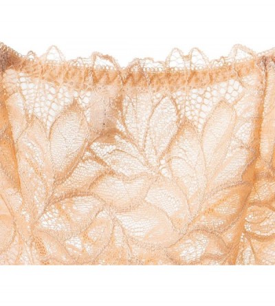 Panties Women's Soft Seamless Lace Underwear High Waist Coverage Panty Briefs - Flesh(5 Pack) - CA18XHA7W4D $23.59