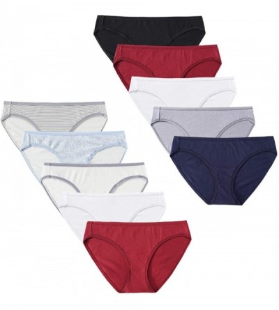 Panties Women's Underwear Cotton Hipster Panties Breathable Stretch Bikini Panties for Women Pack - 10-pack Color 1 - CH18TN5...