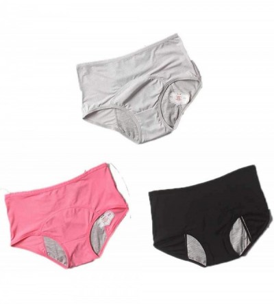 Panties 3Pcs Leak Proof Menstrual Panties Cotton Panties Women Sexy Physiological Underwear - 3 - C318AE22UXN $15.57
