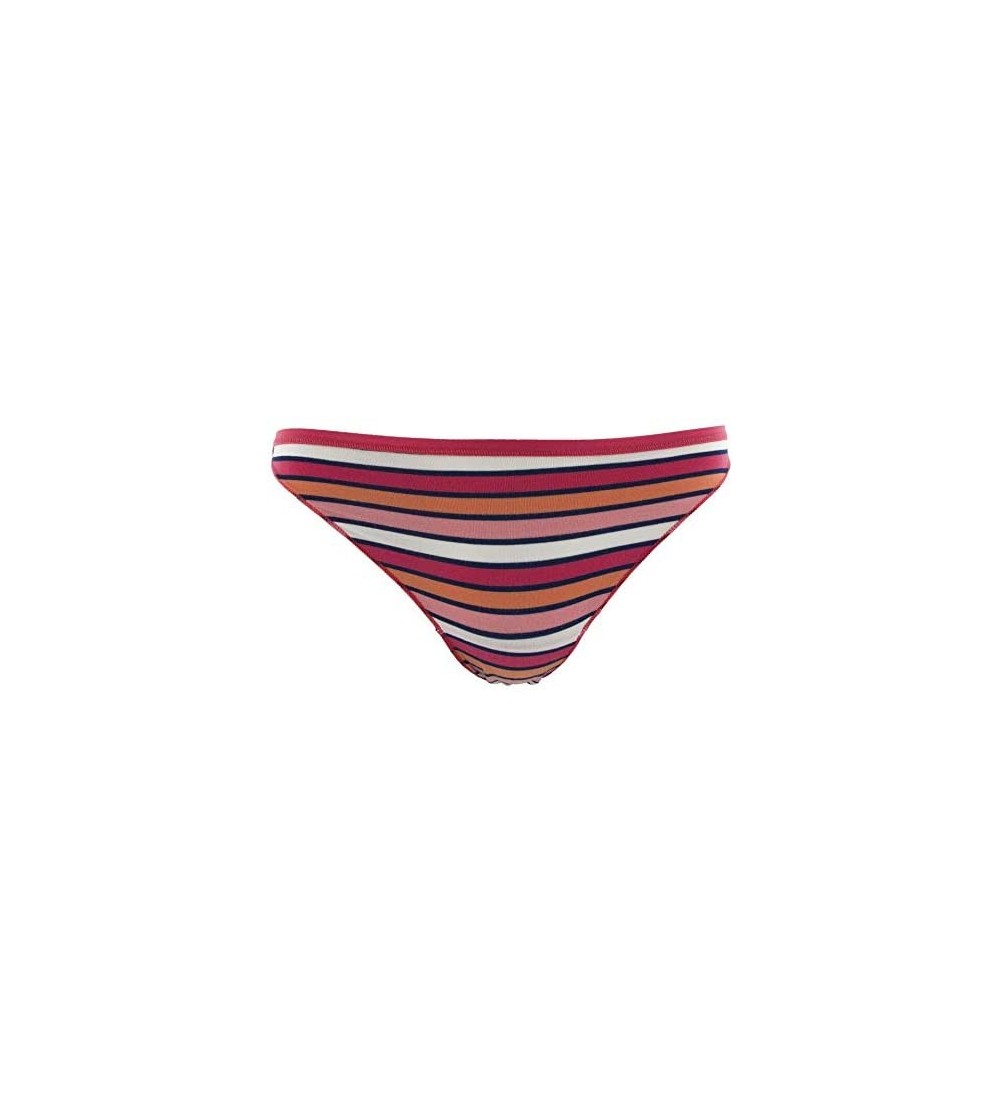 Panties Womens Wear Print Bikini Brief - Red Ginger Stripe - CZ194UEA530 $19.98