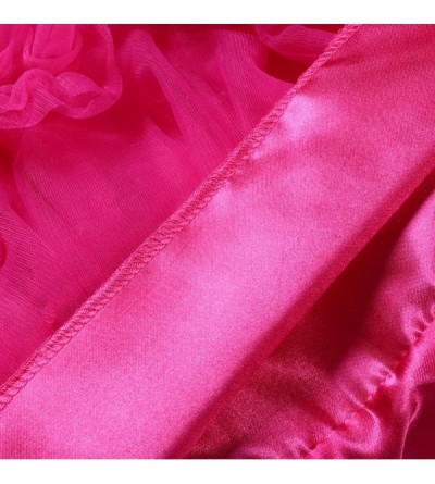 Slips Women's A Line Ruffle Tutu Petticoats Candy Color Puff Crinoline - Mint - C212L8I9O1P $21.38