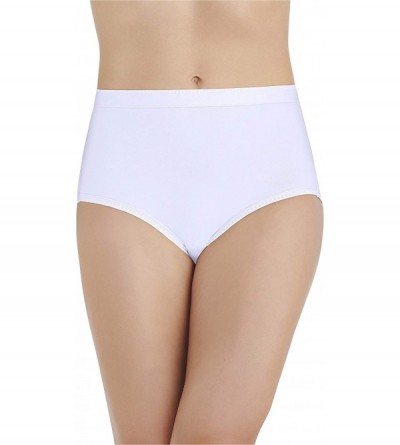 Panties Women's Comfort Where It Counts Brief Panty 13163 - Star White - C812OBSXG0I $8.46
