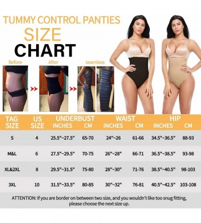 Shapewear Womens Tummy Control Shaping Panties High Waist Briefs Shapewear Butt Lifter Gridle Underwear - Black -6 - C718U7ID...