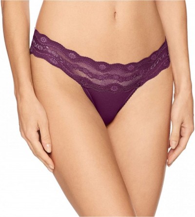 Panties Women's B.Adorable Thong Panty - Grapewine - CT18855OCXN $15.31