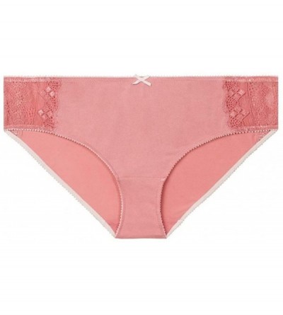 Panties Women's Lace Hipster Boyshort Brief Underwear - Ladies Sexy Lingerie - Brandied Apricot/ Silver Peony - CJ18HGULEOU $...