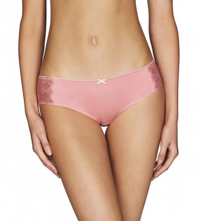 Panties Women's Lace Hipster Boyshort Brief Underwear - Ladies Sexy Lingerie - Brandied Apricot/ Silver Peony - CJ18HGULEOU $...