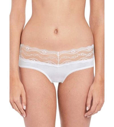 Panties Women's B.Adorable Hipster Panty - White - C512O2W67CE $15.21