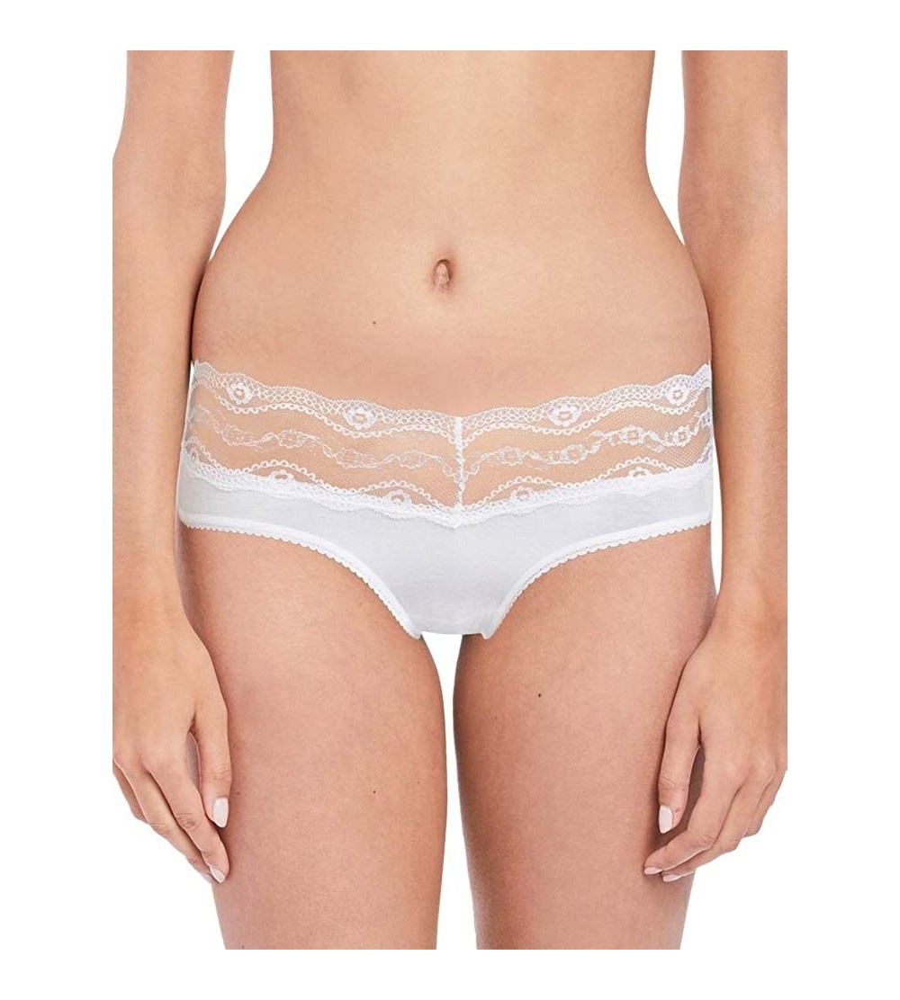 Panties Women's B.Adorable Hipster Panty - White - C512O2W67CE $15.21