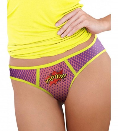 Panties Cute Funny Panties for Women Small to 3X-Large Novelty Fashion Underwear - Violet - CJ18I6RY8SK $14.22