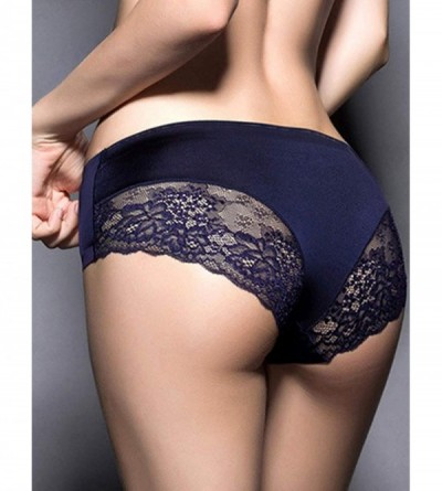 Panties Sexy Lace Underwear for Women Frozen Silk Seamless Panties with Silky Tactile- Assorted Colors S M L XL XXL - Purplis...