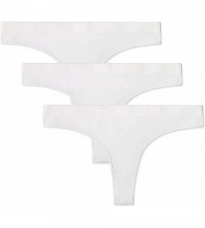 Panties Seamless Sport Thong Sexy Panties Women's Low Rise Underwear Breathable Stretchy No Show (6Pack&3Pack&1Pack) - 3 Pack...