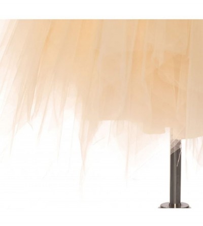 Slips Women's Full Length Petticoat Slips Bridal Tulle Lace Crinoline Underskirt - Black4 - C5193AARKS2 $21.67