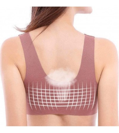 Bras Women Lace Sports Bra - Sexy Deep V Neck Lace Coverage Seamless Padded Push Up Wireless Sleep Bra Comfort Bralette - Pin...