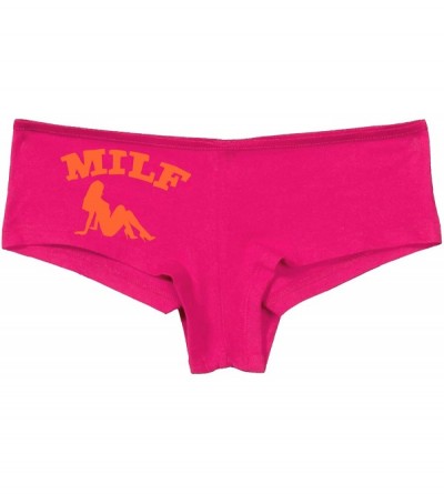Panties Milf hotwife Shared onwed hot Wife Sexy Pink Boyshort Panties - Orange - CR18LTHTIY8 $11.61