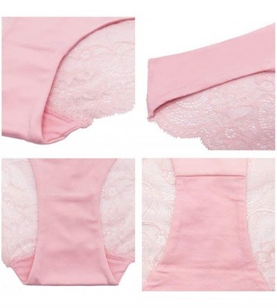 Panties Women's Underwear Cotton Bikini Panties Lace Hipster Seamless Multi Pack - Pack of 3-type D - CO18OX2RLUW $14.27