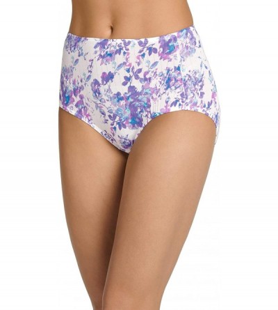 Panties Women's Underwear Supersoft Breathe Brief - 3 Pack - Watercolor Blue/ Watercolor Floral/ Prism Blue - C8195DWEQ3E $31.19