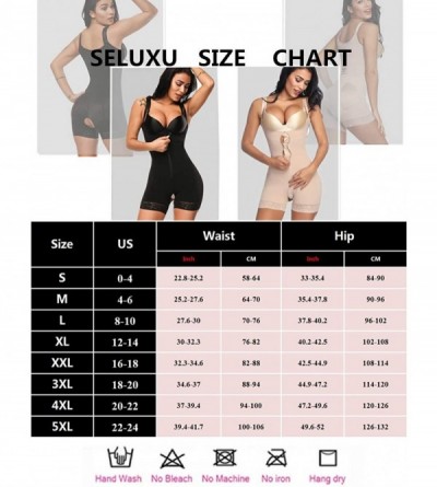 Shapewear Women Waist Cincher Shaper Slimmer Butt Lifter Shapewear Tummy Control Hook and Zipper Body Shaper S-5XL - Beige - ...