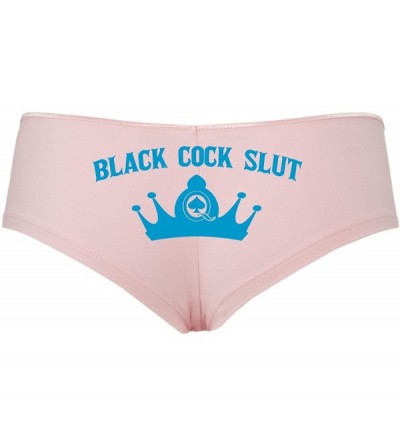 Panties Black Cock Slut QofS Queen of Spades Underwear Plus Size Too - Sky Blue - CJ18SUAQNZG $13.68