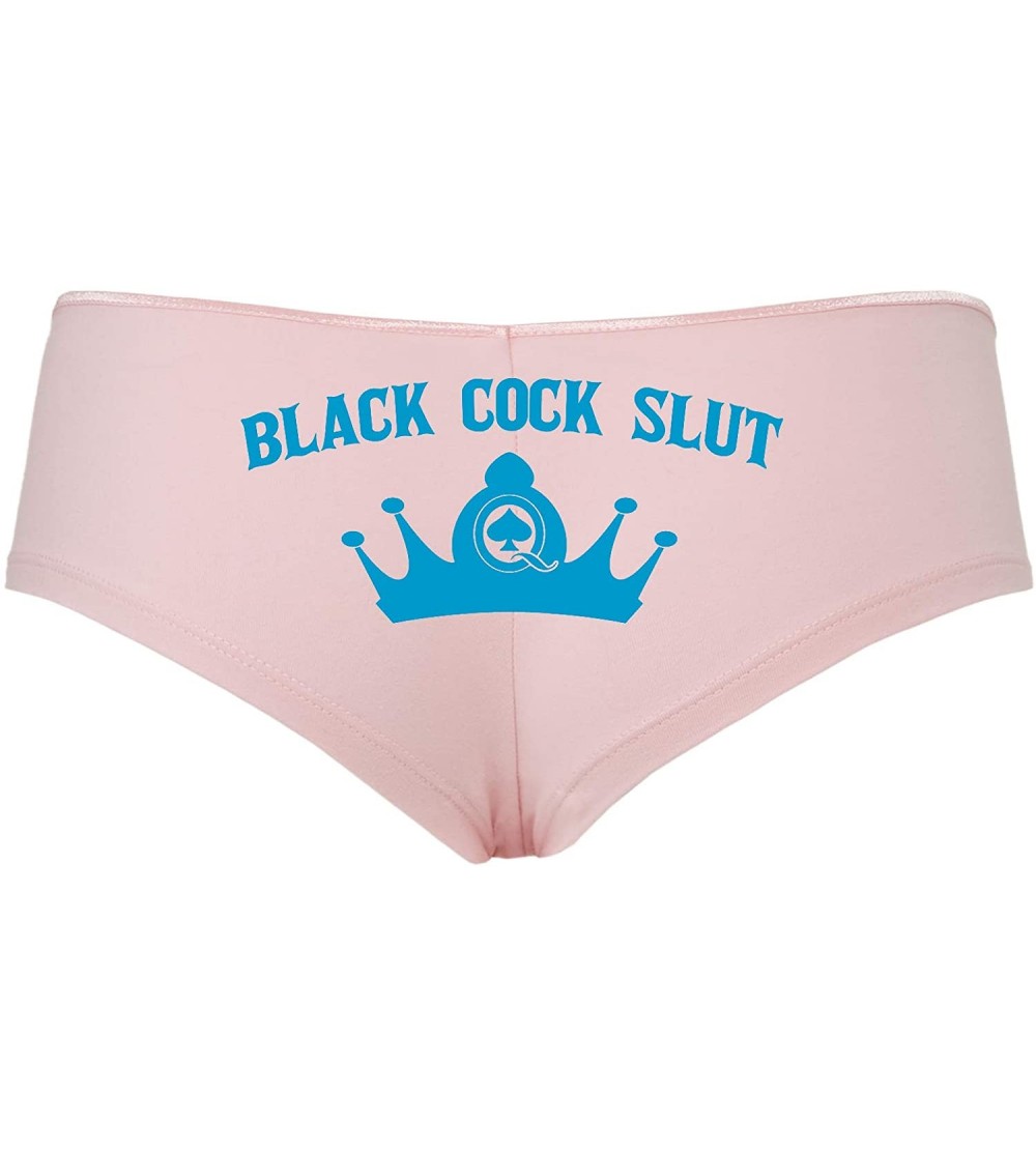 Panties Black Cock Slut QofS Queen of Spades Underwear Plus Size Too - Sky Blue - CJ18SUAQNZG $13.68