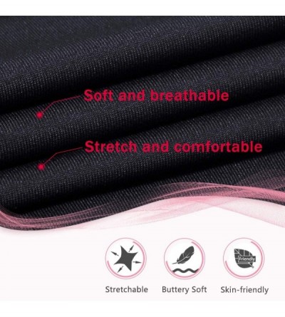 Slips Full Slip for Women Knee Length Adjustable Spaghetti Strap Camisole Dress - Black - CY19C2E6MQM $15.30