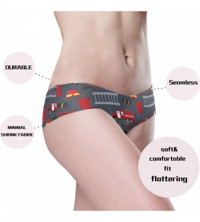 Panties Firefighter Profession Equipment and Tools Womens Stretch Seamless Underwear Laser Cut Brief Panties - As Picture - C...