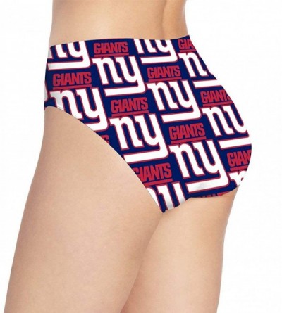 Panties New York Giants Women's Underwear Sexy Polyester Underwear Panties Soft Triangle - CM199XS7RTS $28.23
