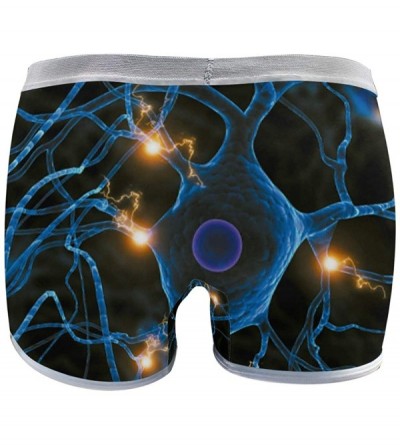 Panties Women's Seamless Boyshort Panties Tie Dye Print Underwear Stretch Boxer Briefs - Neuron - CE18T3RN3L7 $21.97