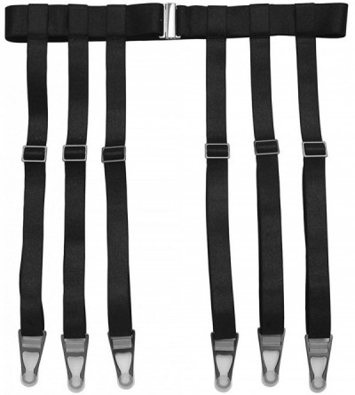 Garters & Garter Belts Garter Belt for Women Simplicity Sexy Socks Suspender for Stockings with 6 Metal Clips - Black 6-strap...