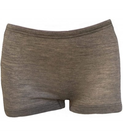 Panties 70% Organic Merino Wool 30% Silk Women's Panties Boxers. Made in Germany. - Walnut - CW11UMQ8RX1 $77.93