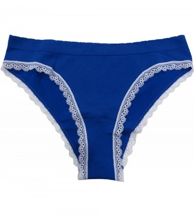 Panties Seamless Cheeky Panties - Cobalt - CF17XHY9UOY $24.98