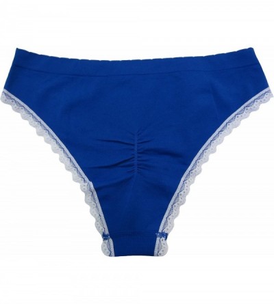 Panties Seamless Cheeky Panties - Cobalt - CF17XHY9UOY $13.34