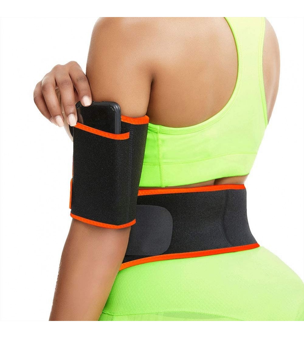 Shapewear Hot Sweat Arm Trimmers for Men & Women Weight Loss Slimmer Wraps Lose Arm Fat - Orange - CI198SIDRM3 $14.72