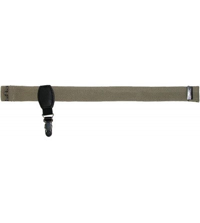 Garters & Garter Belts Elastic Adjustable 1 Inch Single Clip Sock Garters - Khaki - CM11EVFQFH9 $8.98