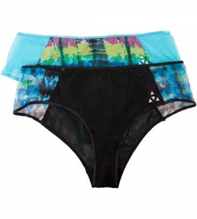 Panties Women's Mesh Hipster Panty 2 Pack - Assorted Colors - Tie Dye - CR12HHSM2FZ $11.12