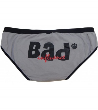 Panties Bad Cat Women Juniors Panty Comfort Waistband Panties Underwear Intimates Hipster Brief - Grey - CU1875NWX52 $9.60