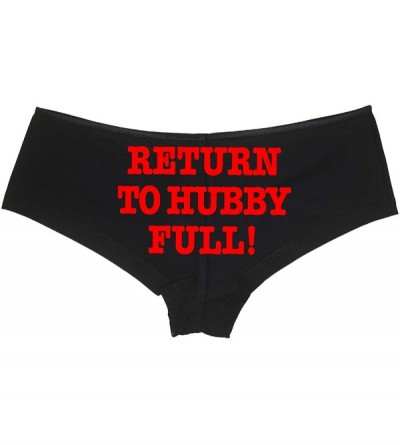 Panties Return to Hubby Full Shared Slut hotwife cuck hotwife cumslut - Red - CA18LQRCSWY $12.34