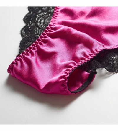 Womens Silk String Bikini Satin Panties for Women Underwear Shiny