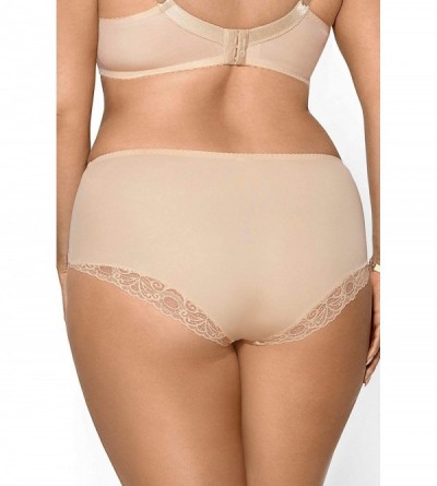 Panties K426 Women's Casablanca Beige Lace Knickers Panty Full Brief - Beige - C518GDOZM03 $26.06