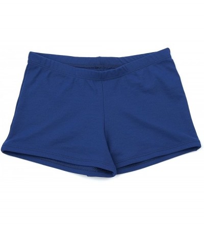 Panties 100% Stretch Nylon Low-Rise Boy Cut Cheerleading Brief Trunks - Royal - CW1108SQO97 $15.25