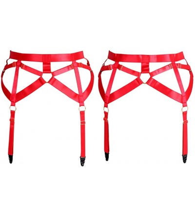 Garters & Garter Belts Women's Punk Garter Belt Belt Leg Body Cage Belt Harness Gothic Stockings Adjust Strap Accessories (00...
